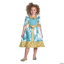 Brave Merida Classic Costume, Auqa/Gold, Small