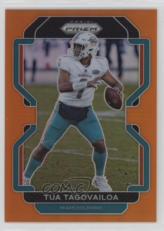 2021 Panini Prizm Orange Prizm 167/249 Tua Tagovailoa #107 1d0h