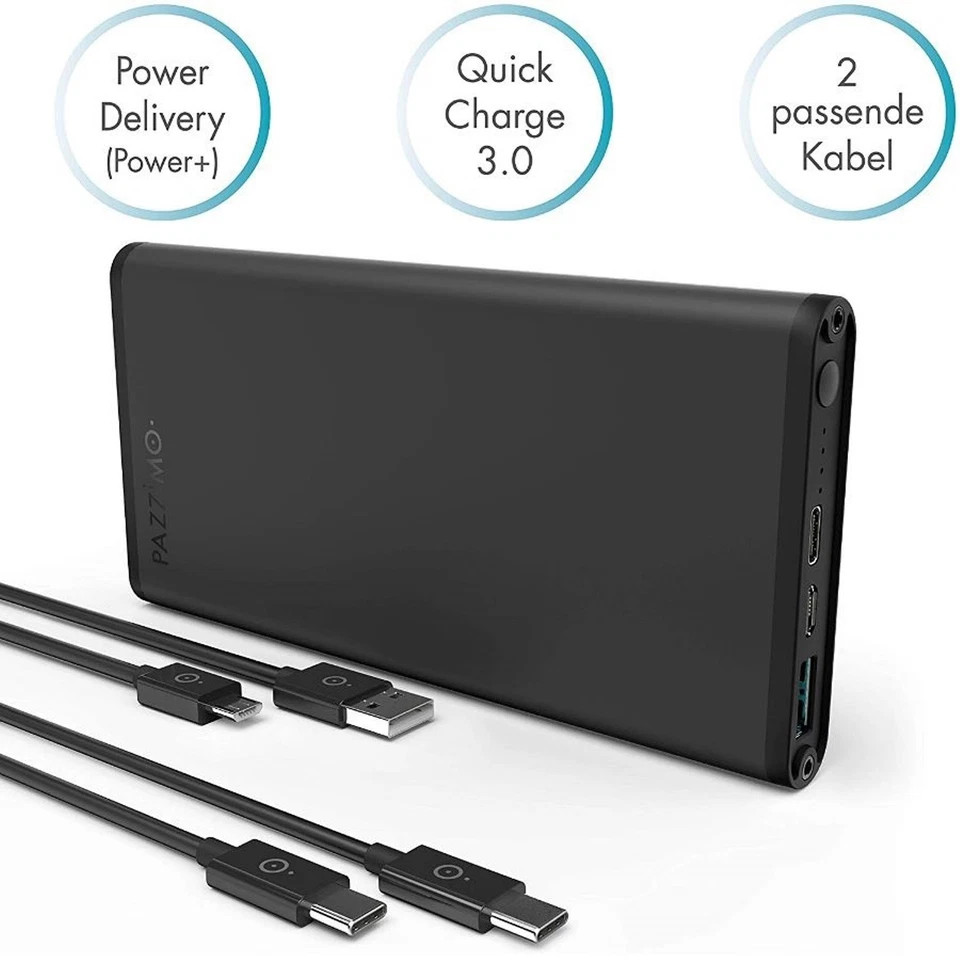 Powerbank Zusatz-Akku 12.000mAh USB-C Ladegerät für Tablet PC iPad Pro 3 4 Air 4 - Bild 2 von 4