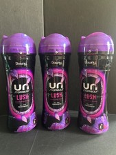 Downy Unstopables In-Wash Lush Laundry Scent Booster Beads Lot of 3 9.1 oz each