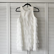 Sachin & Babi BHLDN Size 2 Zenith White Layered Tiered Dress | Size 2