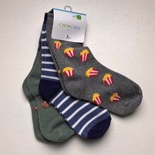 Crewcuts Kid's Three Design Variety Pack Fun Patterned Socks NWT