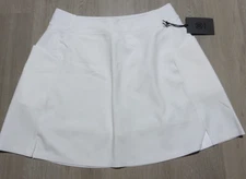 G/Fore Women's M 16in Knockout A-Line Skort Snow White NWT