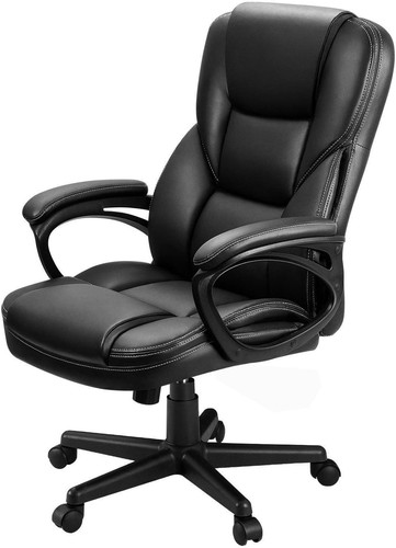 Office Executive Chair High Back Adjustable Swivel Computer PU Leather Chair - Picture 9 of 13