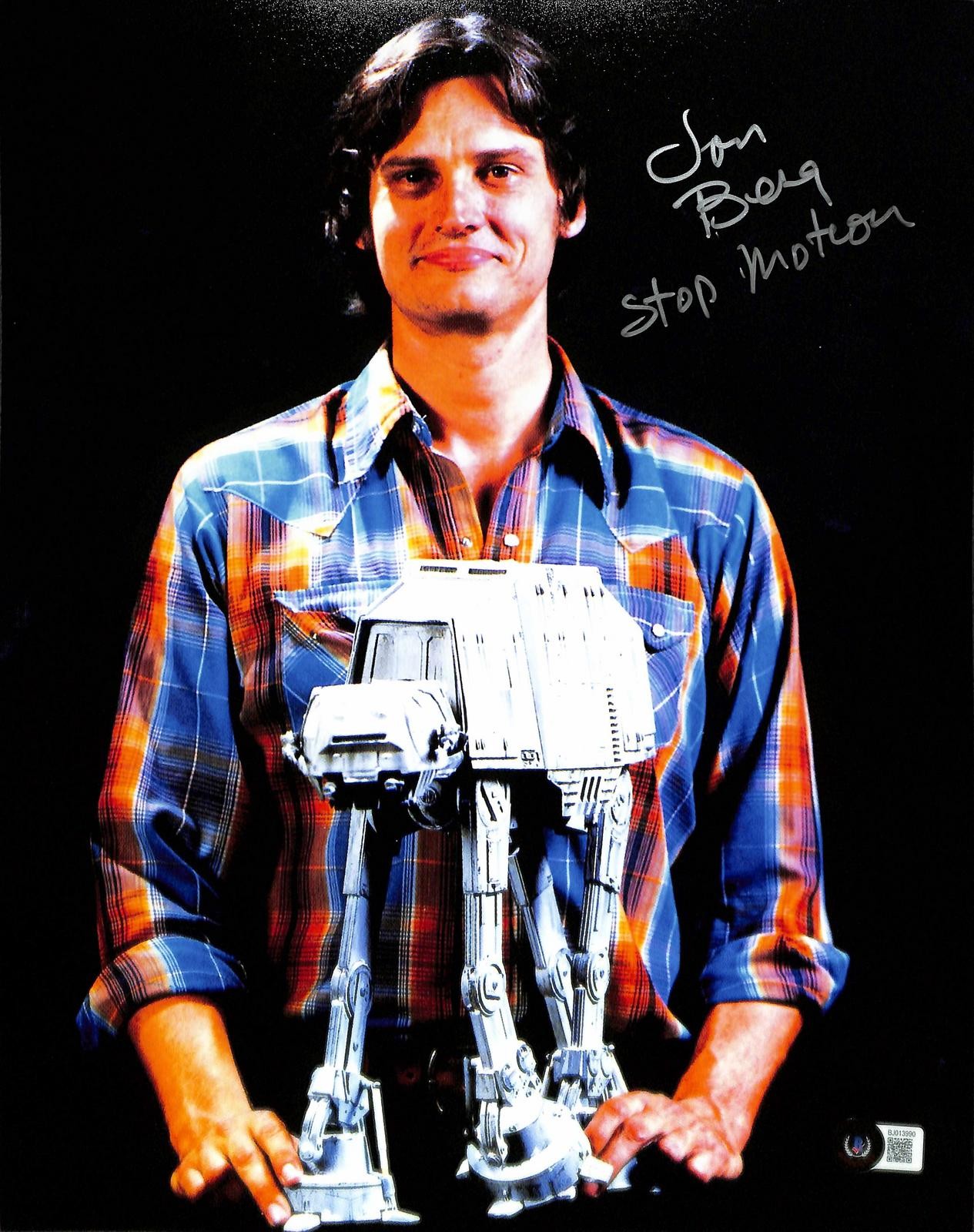 Jon Berg Signed Star Wars AT-AT 11x14 Photo Beckett Authenticated 
