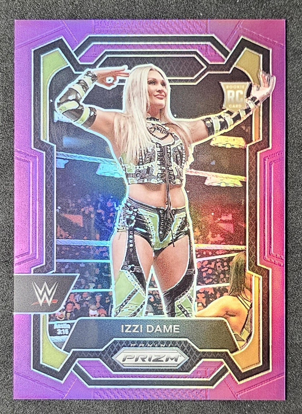 2024 Panini Prizm WWE IZZI DAME Rookie Card RC #116 Purple Prizm #'d 26/149