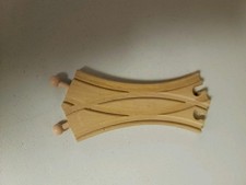 Wooden Railway Train Rare 2 Way Split Switch Nuchi Track Very Good Condition