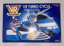 VR TROOPERS 1994 KENNER VR TURBO CYCLE BLASTING MISSILE & BREAKAWAY SIDECAR BOX