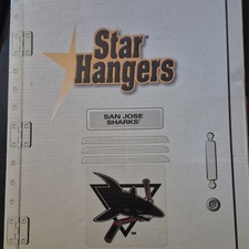 Star Hangers San Jose Sharks Miniature Jersey Collectible NHL Teal Black White