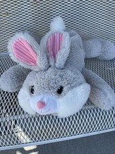 Grey Bunny Stuffed Animal-21  
