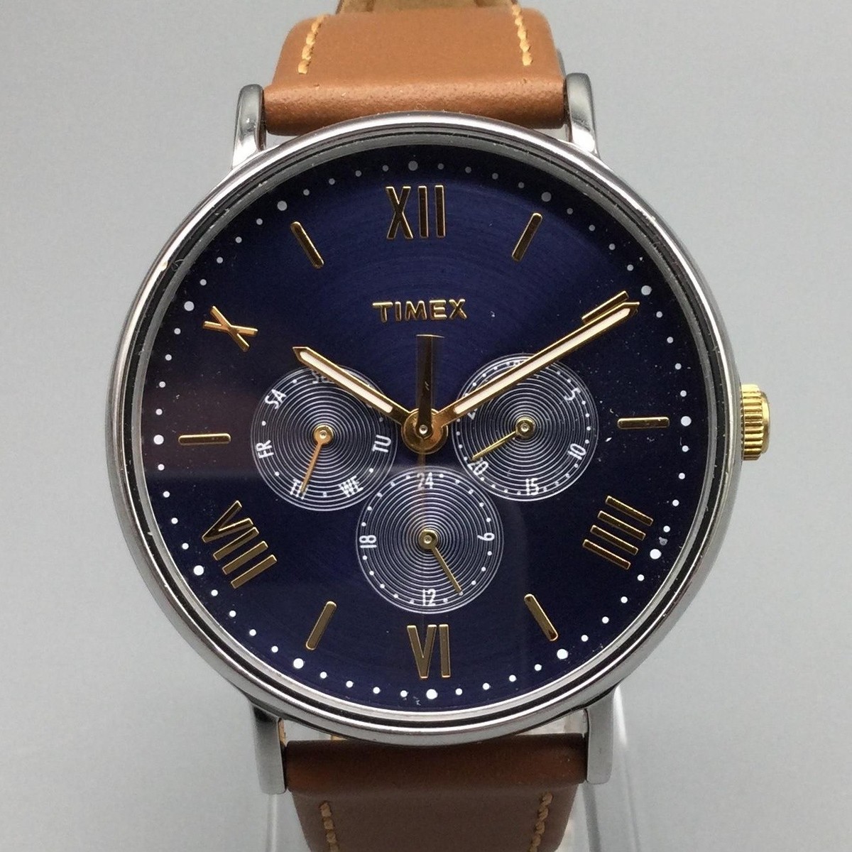 Timex Southview Mens Analog Watch 41mm Blue Dial Leather TW2P66900