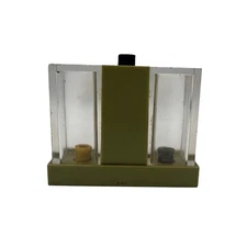 Vintage 1950s Whirley Push Button Salt Pepper Shaker Avocado Green MCM