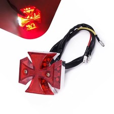 LED Rear Tail Brake Light, Cross High Brightness Modified Tail Light for
