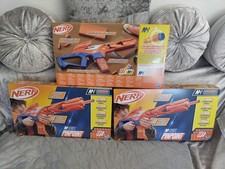 3x Nerf Pinpoint Foam Dart Blaster with Long-Range Barrel & Stabilising Stock