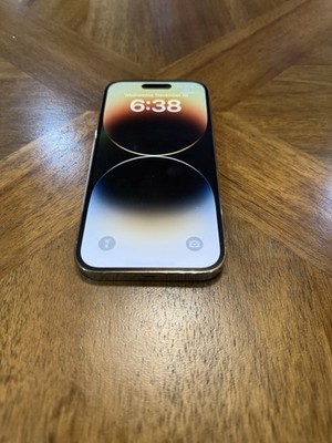 iPhone 14 Pro 128GB Unlocked Gold Fair Condition, Small Spot On LCD 100% Battery