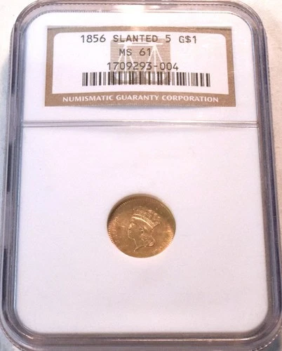 1856 Indian Princess Gold — photo from the most recent tracked eBay sale