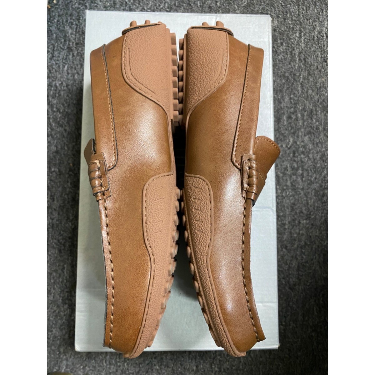 Kenneth Cole Unlisted Men\'s Wister Belt Driver Loafers Cognac Size 7M. Pre-Owned Amazon.com | Kenneth Cole Unlisted Men main image 4