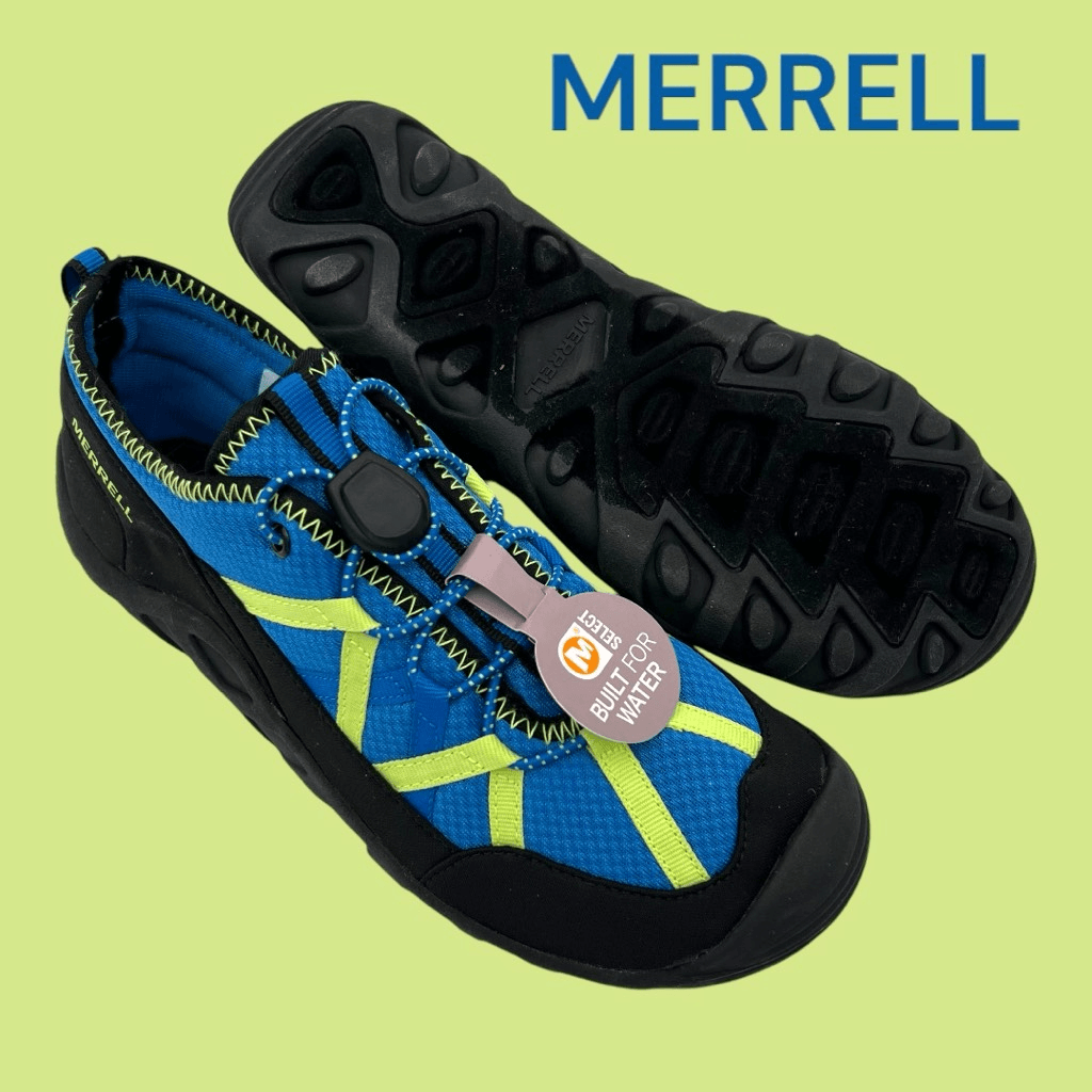 Sandali sneaker Merrell unisex bambini Hydro Lagoon escursionismo acqua blu nuovi con etichette taglia 5M