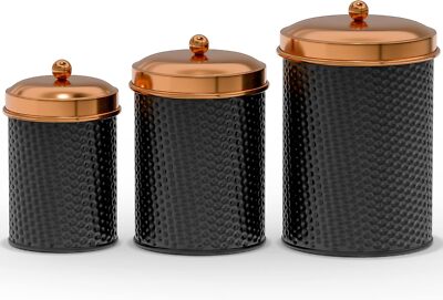 Amici Home Ashby Metal Canister - Set of 3