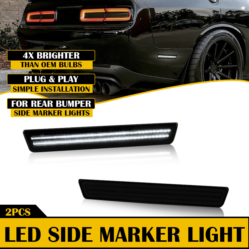 Smoked LED Side Marker Light for Dodge Challenger 2015-2021