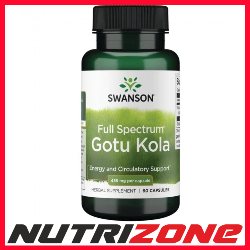 Swanson Full Spectrum Gotu Kola 435mg Energy & Circulatory Support - 60 caps