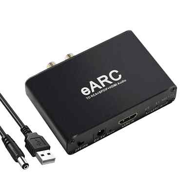 5.1 7.1 Channel 192Khz HDMI EARC ARC To RCA L/R 3.5mm Audio Extractor Converter