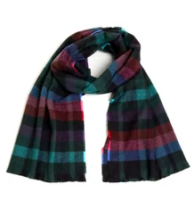 NWT Torrid Multicolor Block Plaid Blanket Scarf, 92"x14", Soft & Cozy!