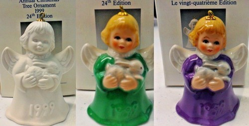 Goebel | 1999 ANGEL BELL ANNUAL CHRISTMAS TREE ORNAMENT ✪NEW✪ RARE 24TH AE USA - Picture 15 of 18