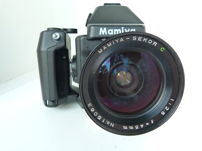 Mamiya 645 E Film Camera 80mm f/2.8 N レア Mamiya 645 Super Medium Format Film Camera w/ AE Finder 80mm Lens [EXC