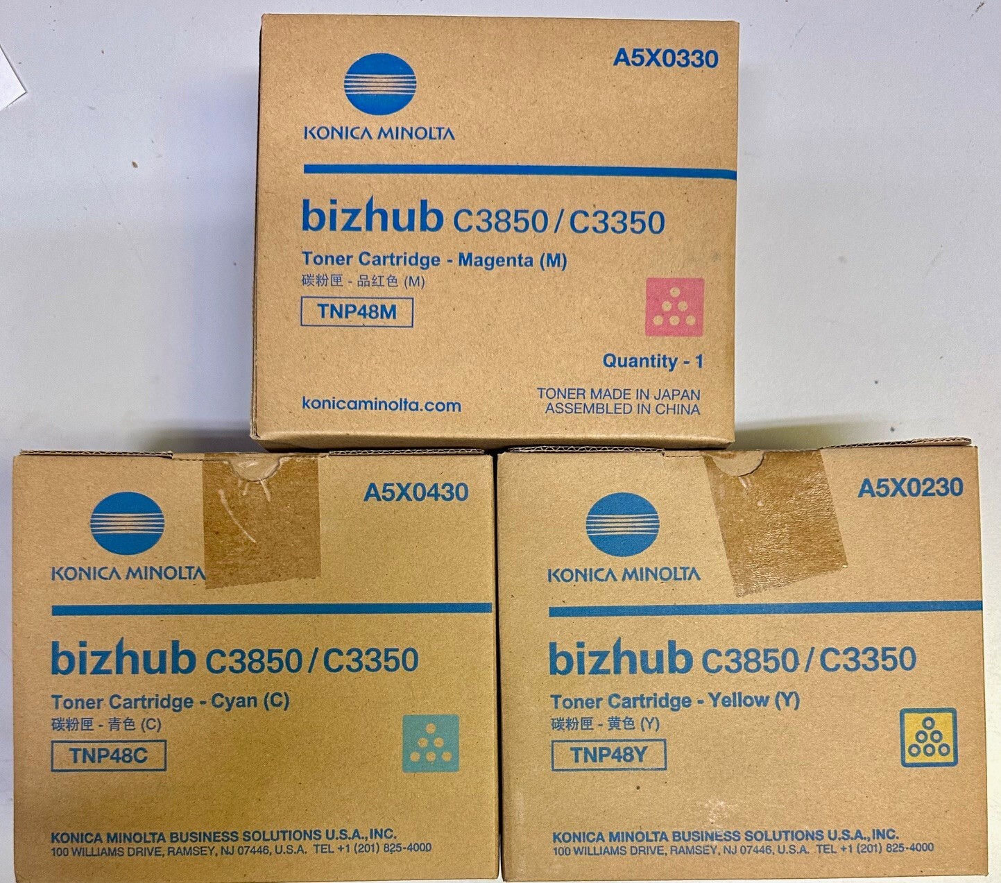 Konica Minolta bizhub C3850 トナーカートリッジセット