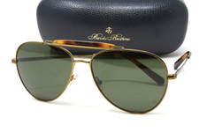 Brooks Brothers Sunglasses BB4062-103371 Matte Gold 59mm Aviator Green Lens