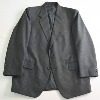 Vtg Woodmere 42S 34x29 Gray Flannel Wool Mens Jacket Pants Suit | eBay