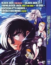 Black Jack + Black Jack 21 +young Black Jack + 10 Ova + 6 Specials + 5 Movies
