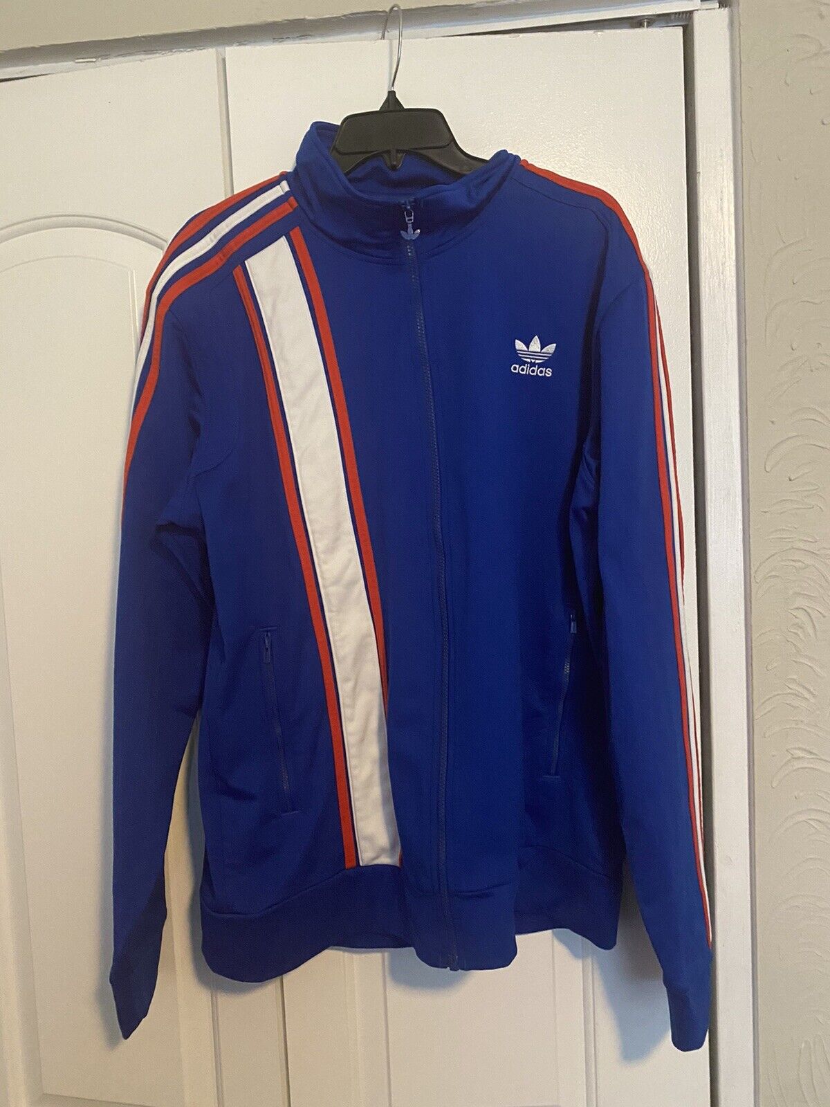 Adidas Vintage White Tag Trefoil 80's Three Striped Track Zip Up Jacke –  thefuzzyfelt