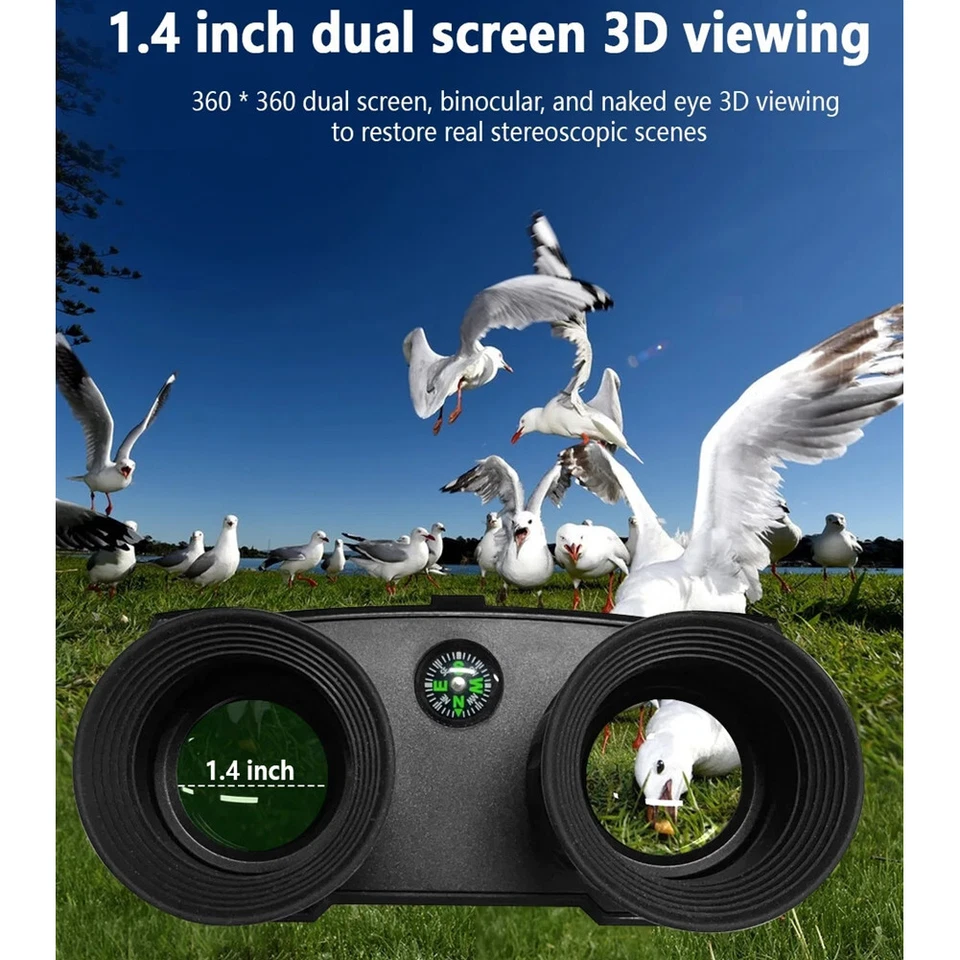 Night Vision Portable Binoculars HD Zoom Optics Telescope Hunting Outdoor Hiking - Image 2 of 4