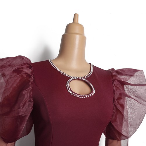 Plus Size High Waist Slim Party Evening Dress Fashion African Womens