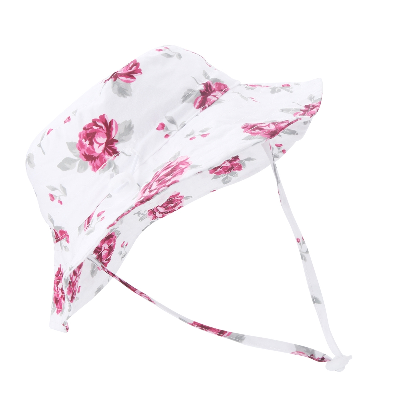 Pink Baby Sun Hat Uv Protection Breathable Flower Pattern Beach Bucket Hats Ebay