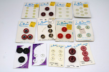 Various VINTAGE Round Plastic Buttons DIY Sewing Craft Notions - BUYER'S CHOICE