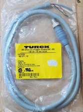 TURCK RSC-577-1M NETWORK STATION CORDSET W/STRAIGHT MALE END, New