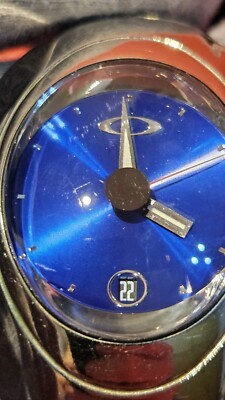 Oakley Timebomb Polished Titanium w Blue face | eBay