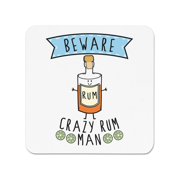 Beware VerrüCkte Rum Mann KüHlschrankmagnet - Lustiger Witz Drunk-image