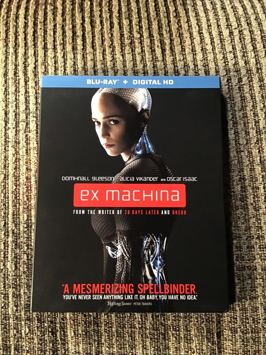 EX MACHINA 2014 BLU-RAY w/SLIPCOVER A24 PRINT OSCAR ISAAC DOMHNALL GLEESON