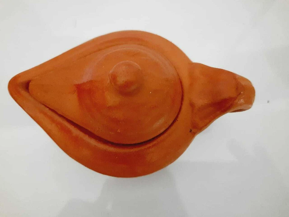 LÁMPARA DE ACEITE DE ARCILLA ALADDIN TAPA SEPARADA HECHA A MANO HOGAR BODA FESTIVEL Foto 3 de 4