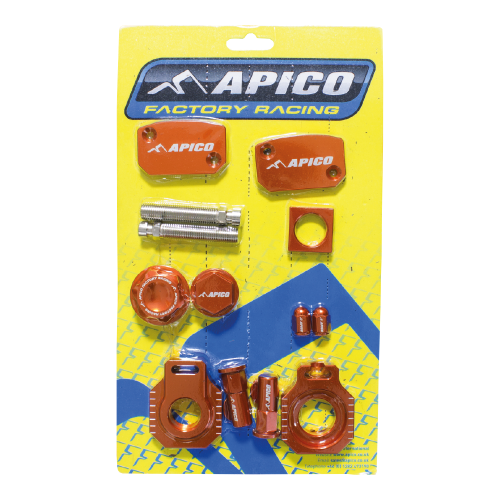 Apico Factory Bling Pack Pack KTM SX250 06-12, SX-F250 11-12, EXC-F250 11-13 Ora