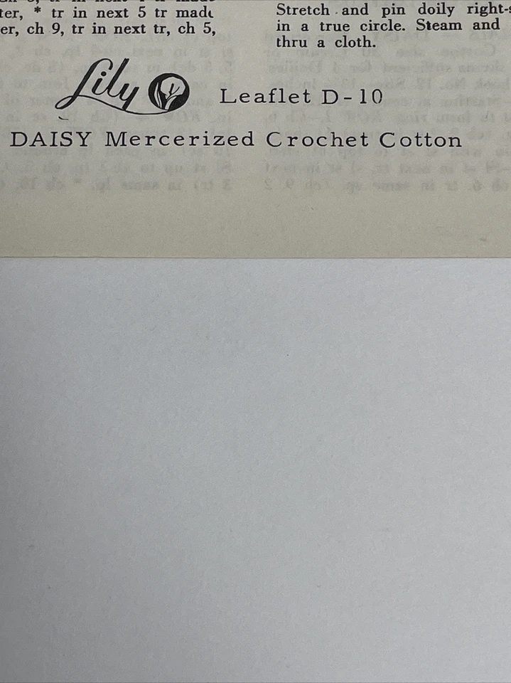 Lily Easter Lovelies Doily Crochet Pattern D10 - Image 3 of 4