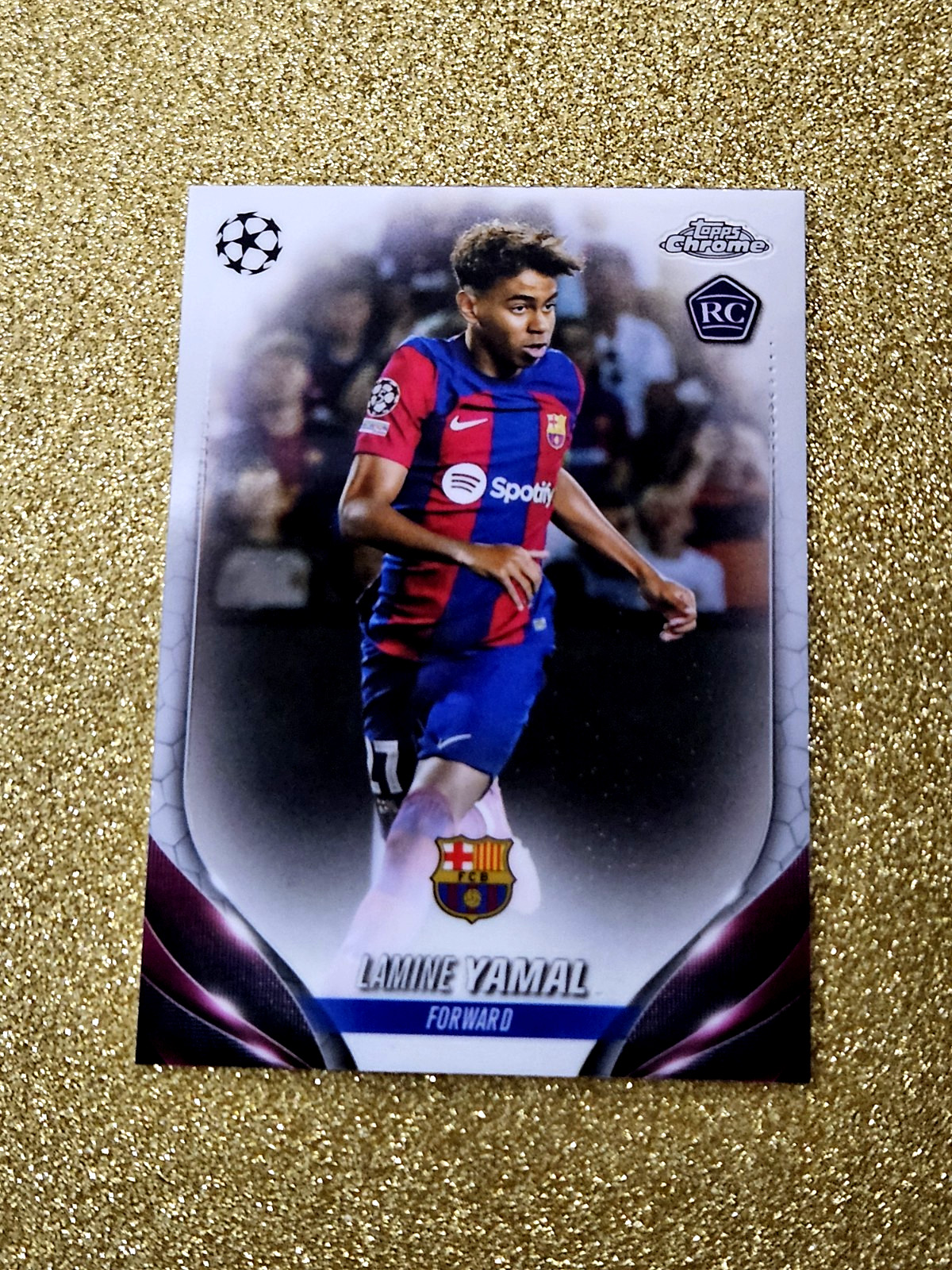 Lamine Yamal 2023-24 Topps Chrome UEFA Rookie #64 RC Classic Card GRADE ME 💙💙 view 7