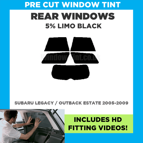 Vor Cut Fenster Getönt für Subaru Legacy / Outback Kombi 2005-2009 - 5% Limo - Picture 1 of 6