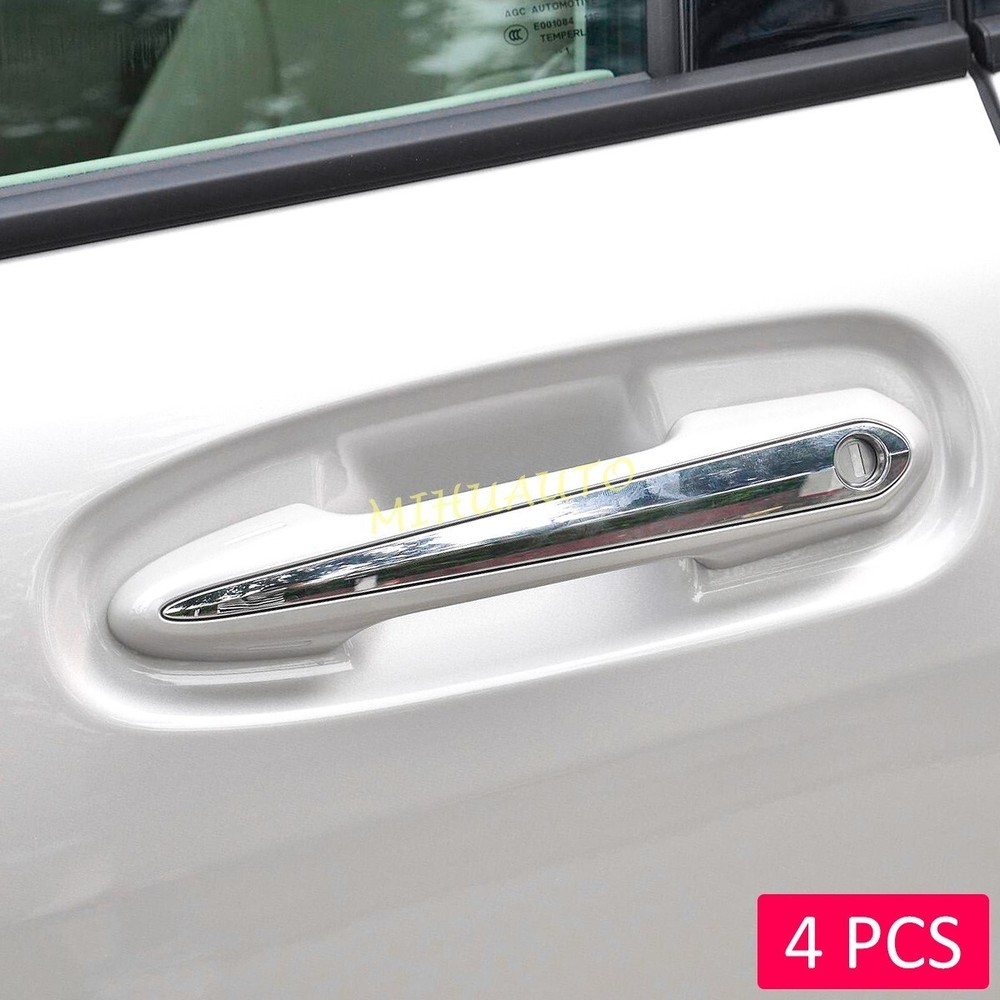 Chrome Car Door Handle Trim Strips Cover Accessories For 2021-2023 Toyota Sienna