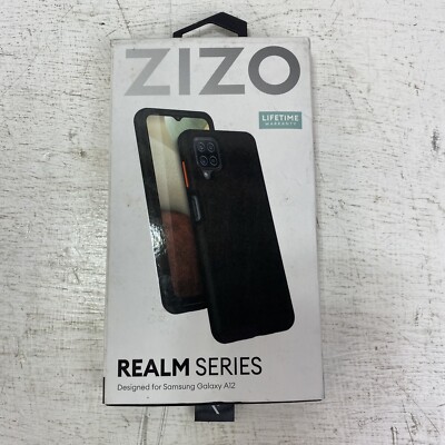 ZIZO REALM Series Galaxy A12 Case Shock Absorbing Magnetic Mount Support Black