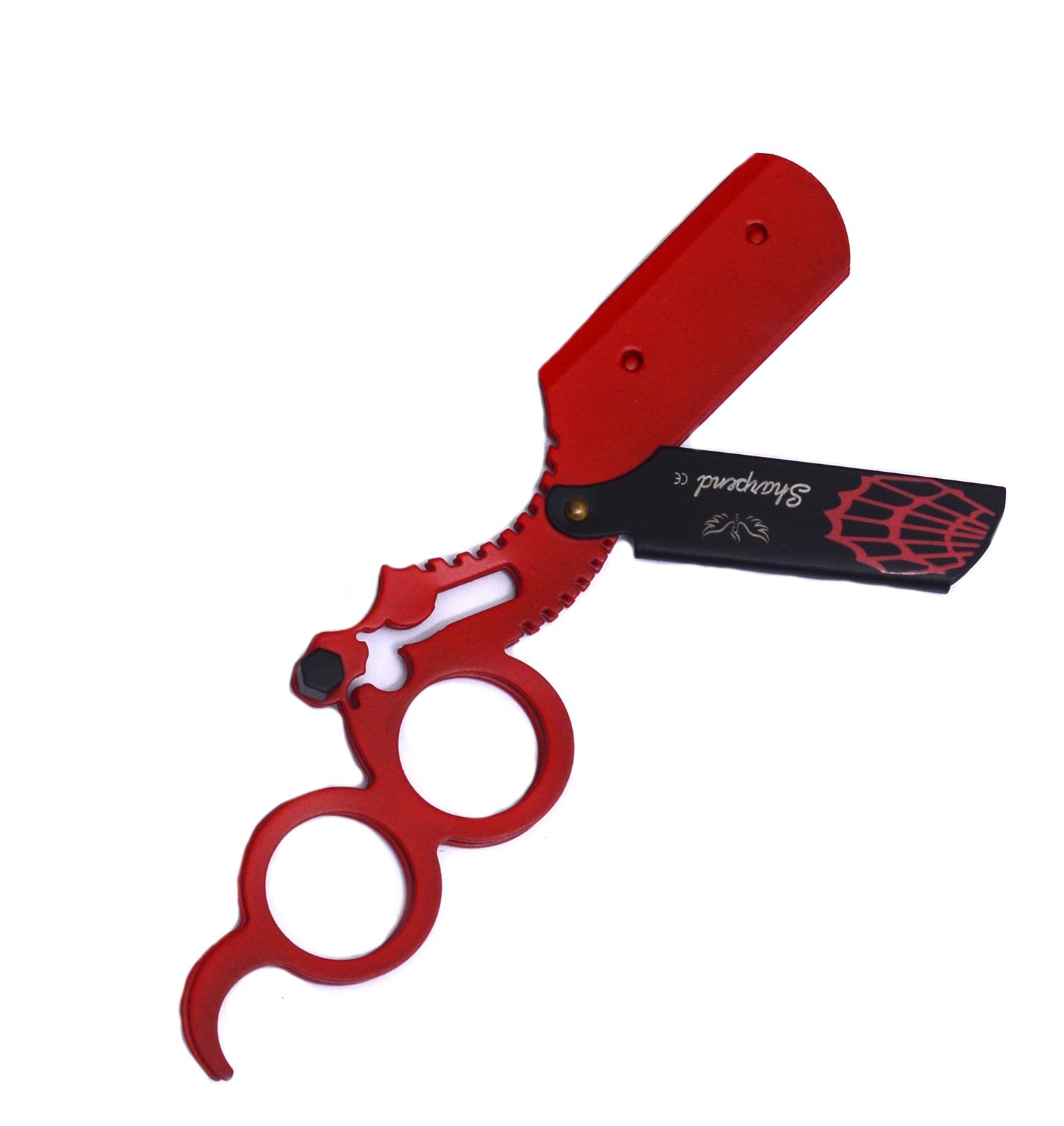 BARBERS CUT THROAT RAZOR SET COMPLETE WITH BLADES AND POUCH+FREE POUCH ...